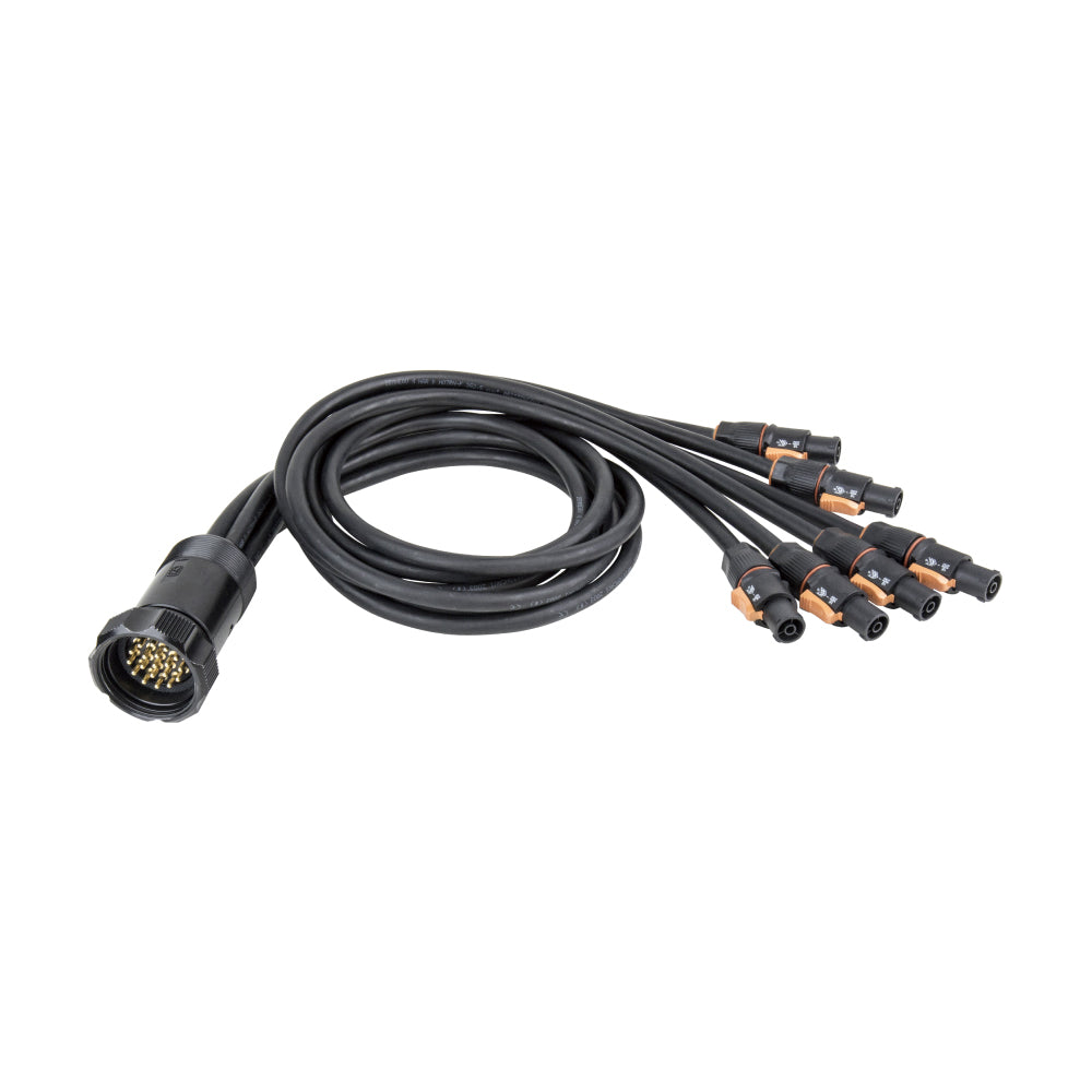 BK3/1.5-1.2-PLT1 - KUPO 19-Pin Break-Out Cable, Powerlead T1 20 A, 1.2 m