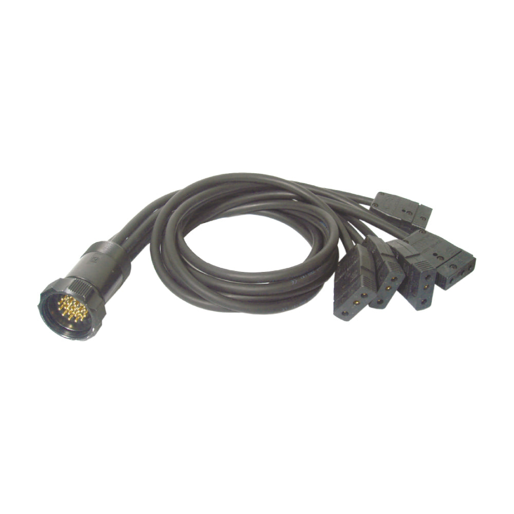 BK3/1.5-1.2 - KUPO 19-Pin Break-Out Cable, Stage Pin 20 A, 1.2 m