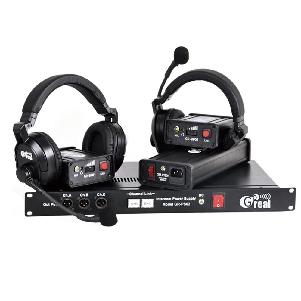 GR-802 - Goreal Intercom Headset, Double Muff intercom system setup