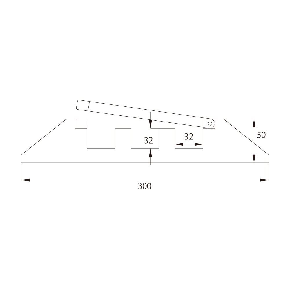 KCG-330 - Cable Crossover dimension diagram