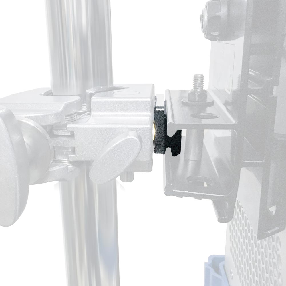 KCP-700-PRM - PSU Rail Mount Adapter side installation close-up