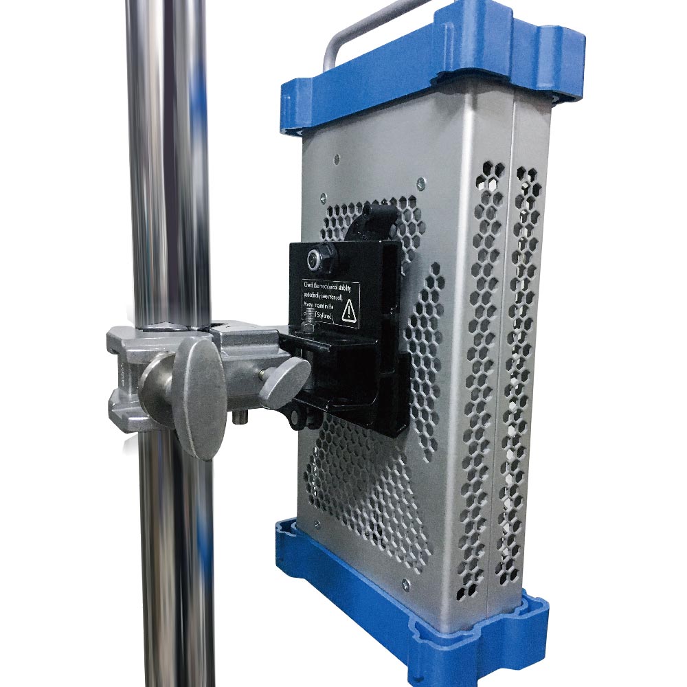 KCP-738 - Super Convi Clamp for ARRI PSU Rail Mount supporting PSU on stand
