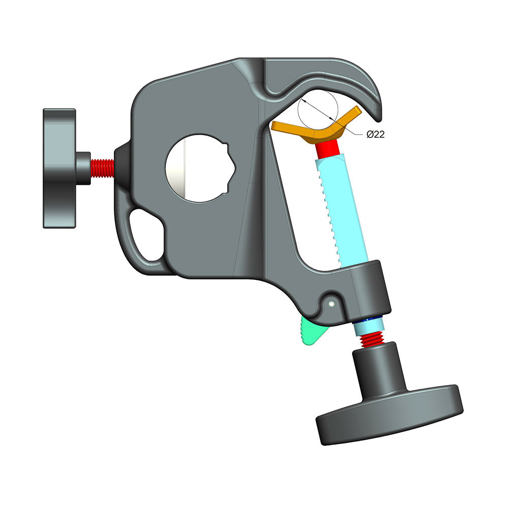 KCP-818 - Adjustable Baby Side Arm internal lock diagram