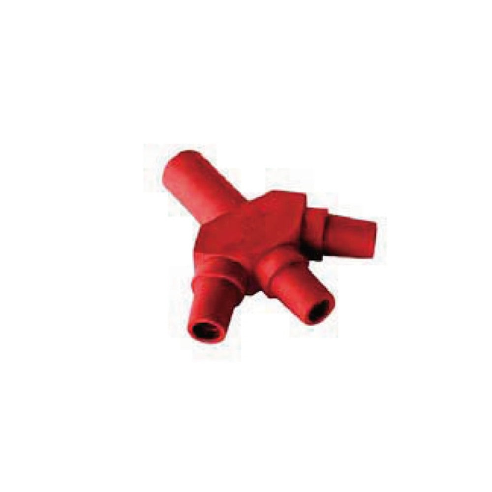 KL-400M3 FR - KUPO 400 A Single Pole Three-Fer Connector - Red