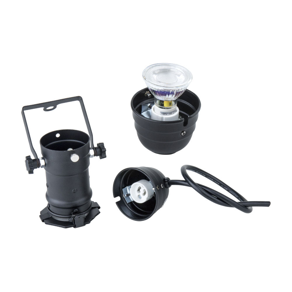 PAR-16LB/GZ10 LED PAR 16, Long Nose, Black