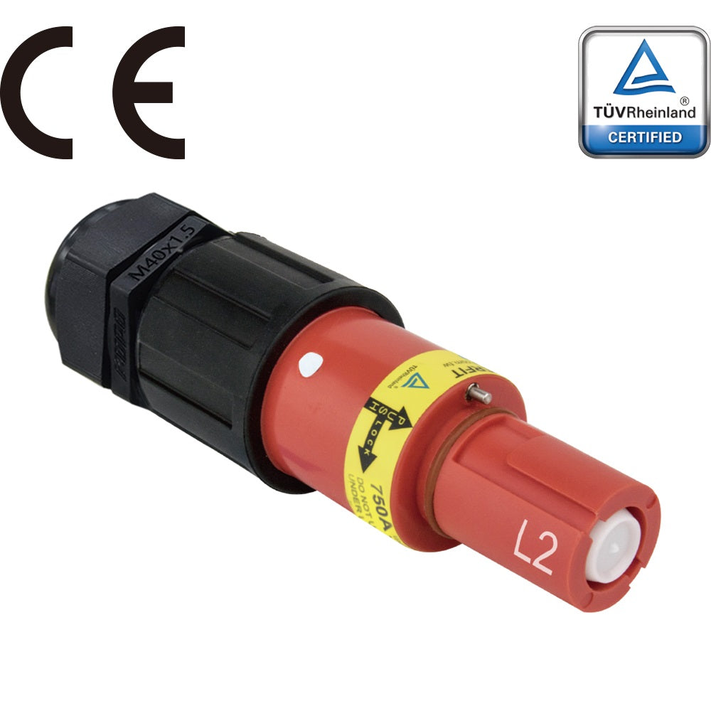 PFLD-2R-C300M40 - PowerFit 750 A Line Drain, L2 (Phase B) (NEC - North American) Red