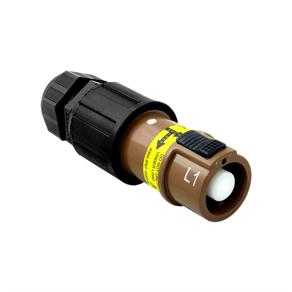 PFLS-1BN-S120M40A - PowerFit 400 A Line Source, L1 (Phase A) Brown (IEC - European)