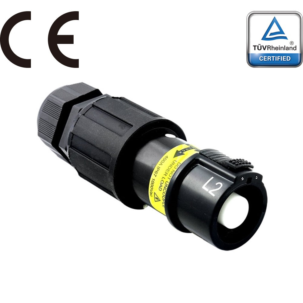 PFLS-2BK-S120M40A - PowerFit 400 A Line Source, L2 (Phase B) Black (IEC - European)