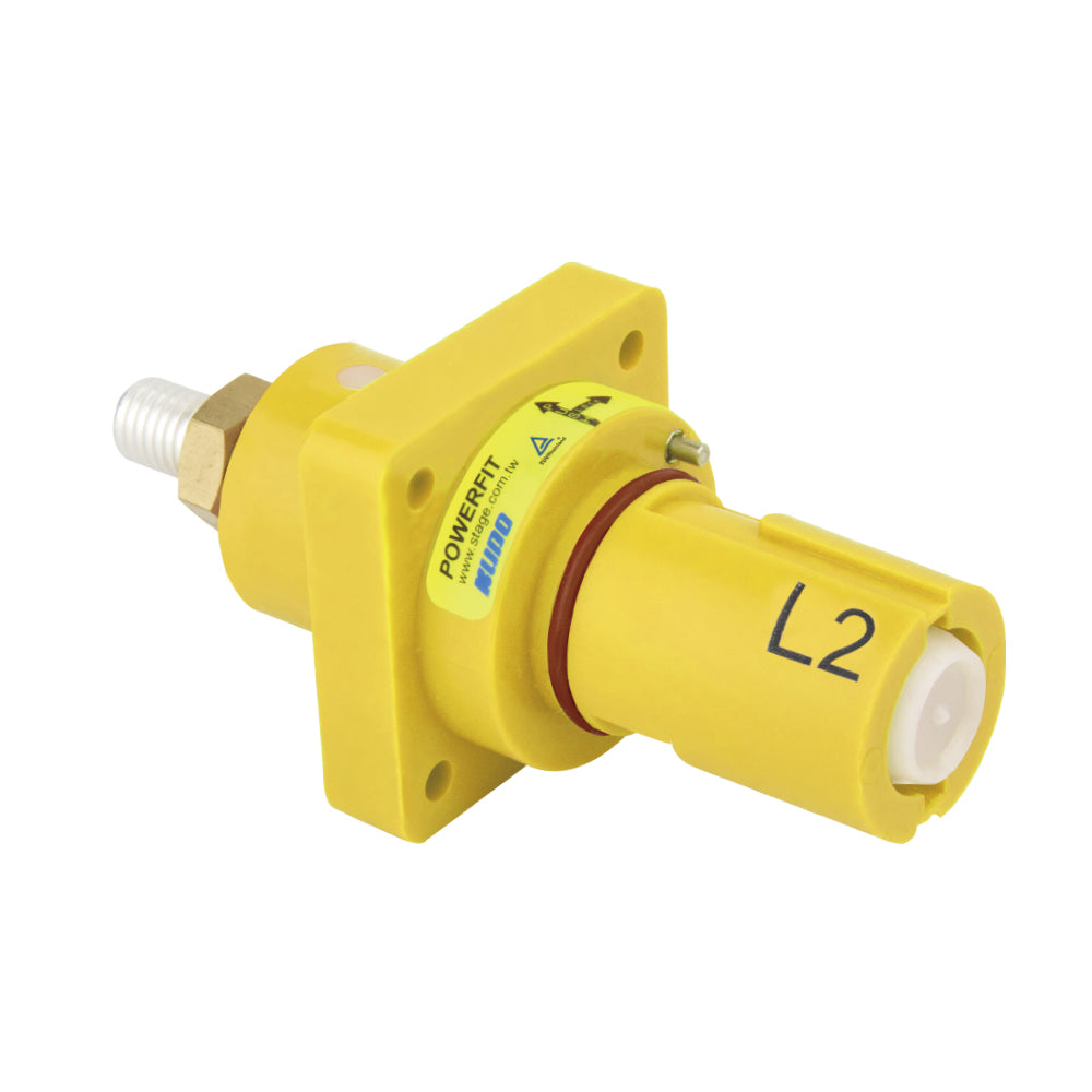 PFPD-2Y - PowerFit 400 A Panel Drain, L2 (Phase B) Yellow (UK (Old Standard))