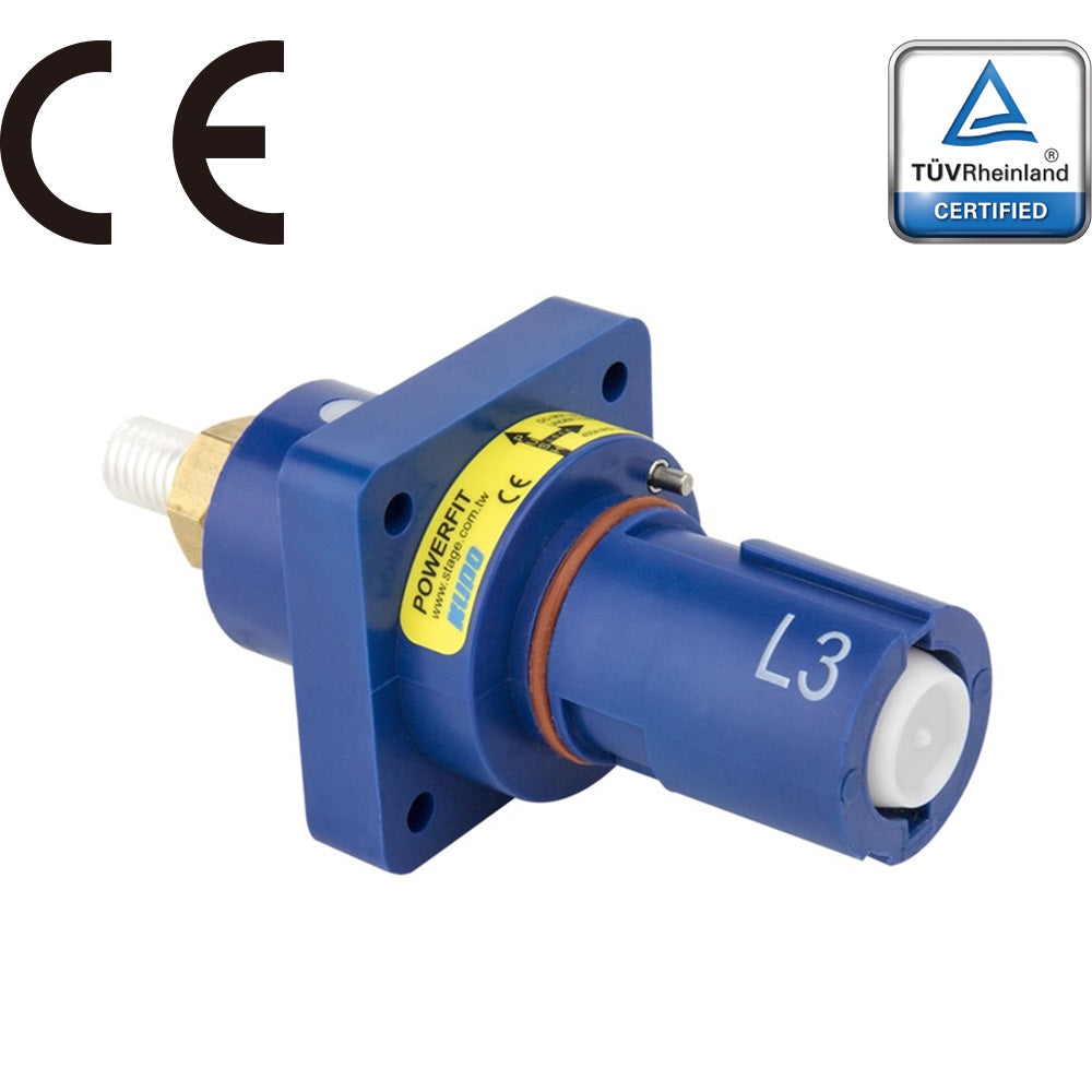 PFPD-3BL - PowerFit 400 A Panel Drain, L3 (Phase C) Blue (Multiple conventions)