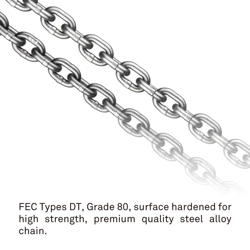 RC-250 - D8 Plus 250 kg Chain Hoist Direct Control, load chain detail