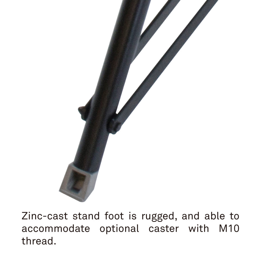 471B - Followspot Stand zinc-cast stand foot detail