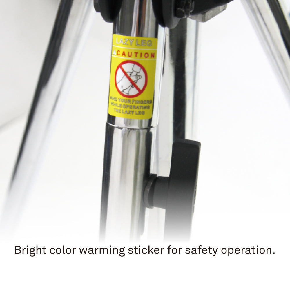 483BT - 3 SCT Wind-Up Stand safety warning label detail