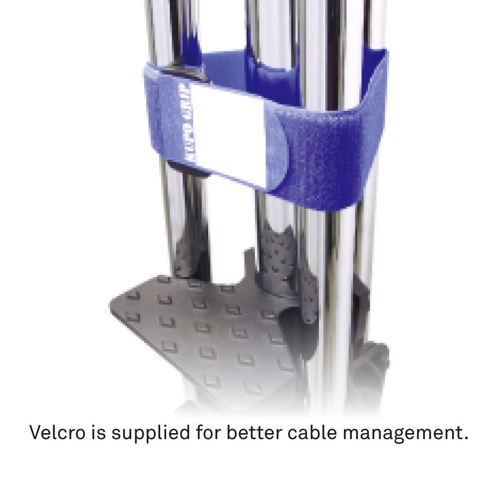 483BT - 3 SCT Wind-Up Stand Velcro cable management strap detail
