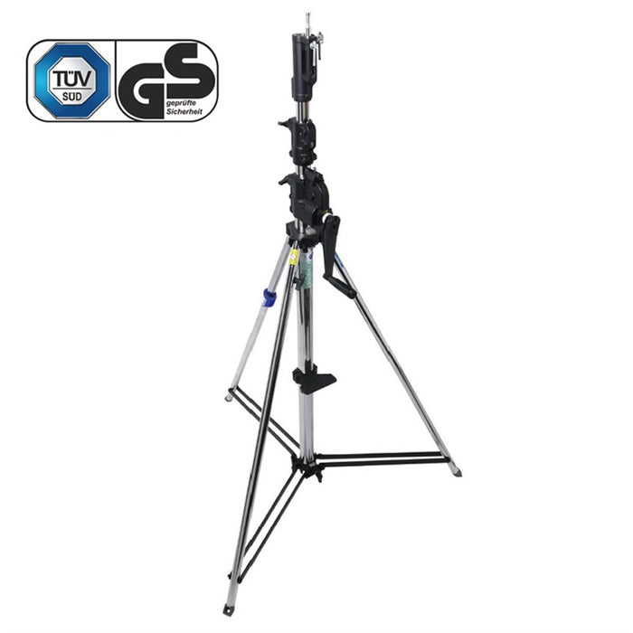 483T - KUPO 3 SCT Wind-Up Stand with Auto Self-Locking Device, Silver