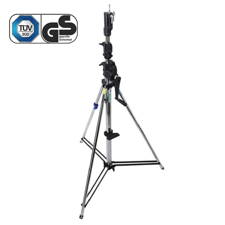 483T - KUPO 3 SCT Wind-Up Stand with Auto Self-Locking Device, Silver
