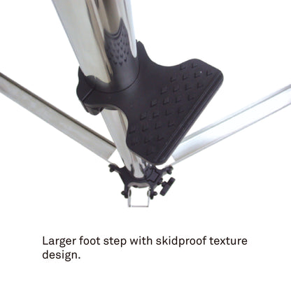 484 - Heavy Duty Wind-Up Stand skidproof foot step detail