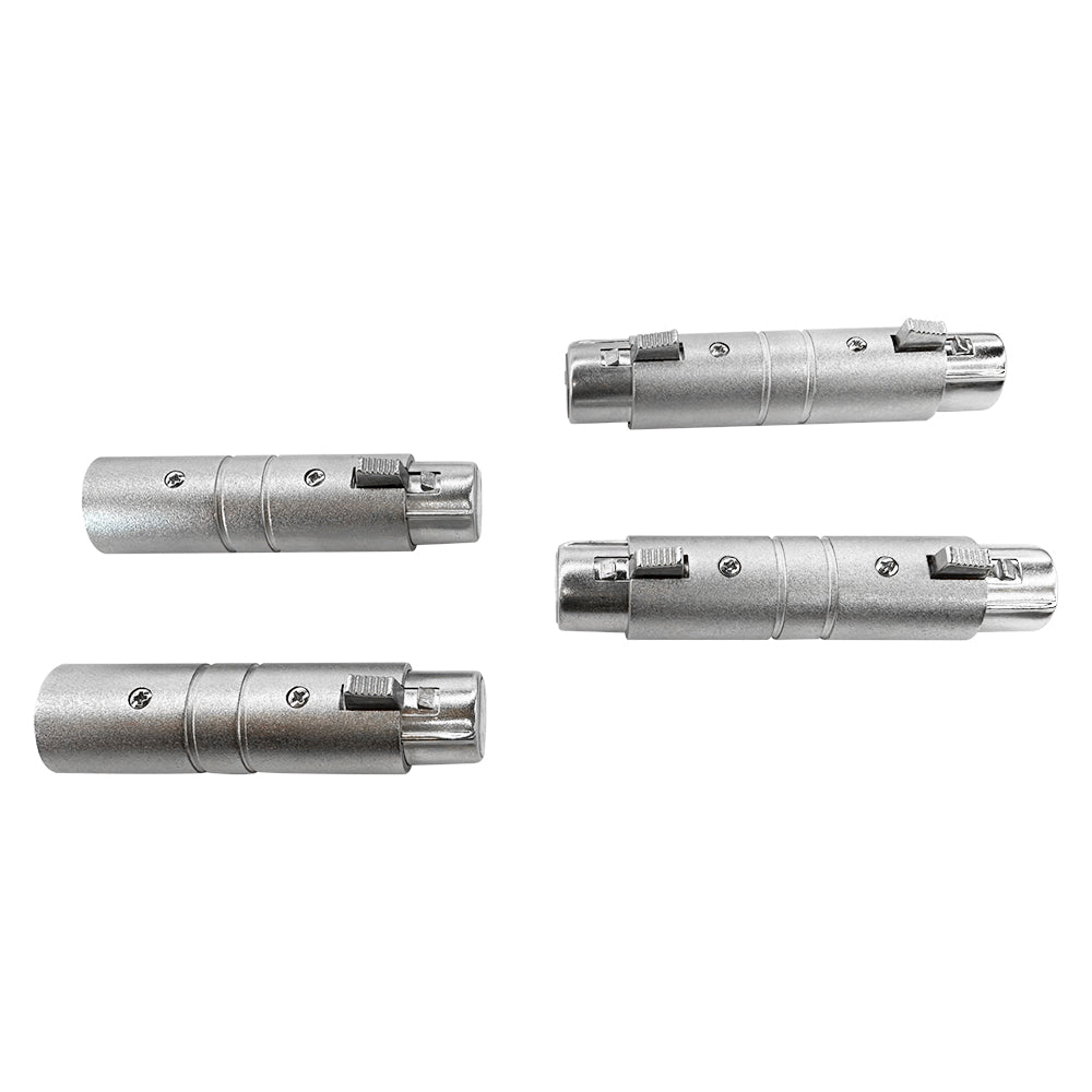 AD-5M3F - XLR 5-pin male to 3-pin female adapter side views
