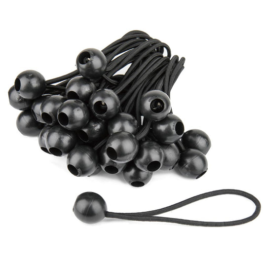 BG4506 - 6" Heavy Duty Black Ball Bungees