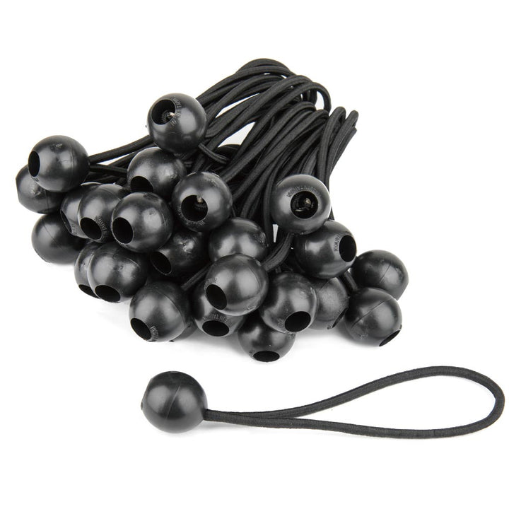 BG4506 - 6" Heavy Duty Black Ball Bungees