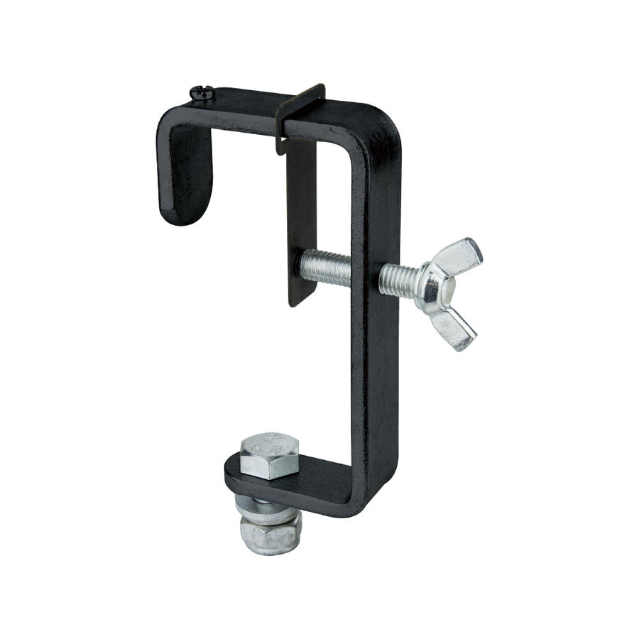C-02BN-P - KUPO Stage Clamp, Wing Bolt, Protective Tab, Black