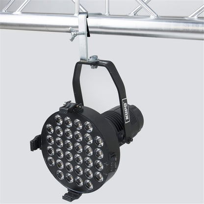 C-02N-P - Stage Clamp with Protective Tab truss mounted with LED par light
