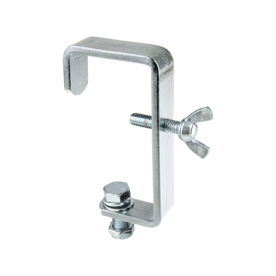 C-02N - KUPO Stage Clamp, Wing Bolt, Silver