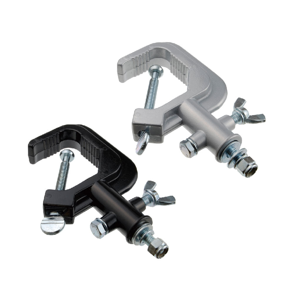 C-05 - Aluminum Alloy Hook Clamp black and silver clamp variants