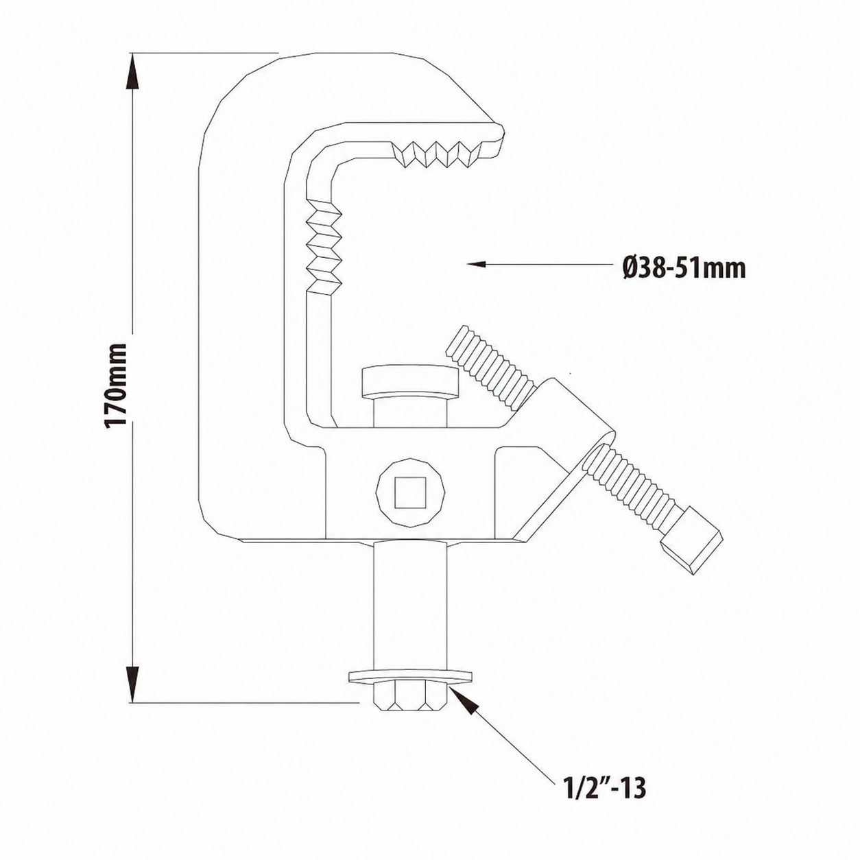 C-06 - Heavy Duty Iron Casting Clamp