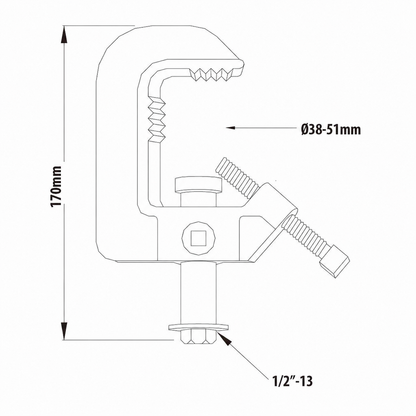 C-06 - Heavy Duty Iron Casting Clamp