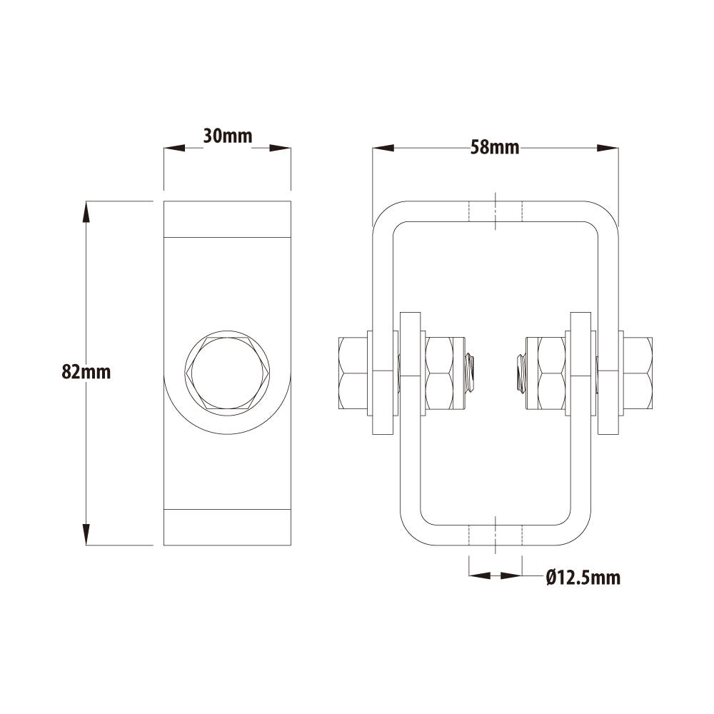 C-17 - Pivot Bracket dimension drawing