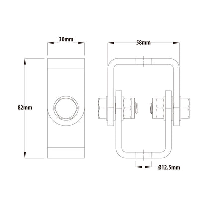 C-17 - Pivot Bracket dimension drawing