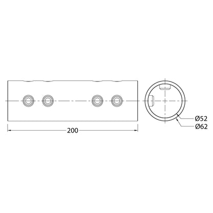 C-23 - Pipe Joiner dimension drawing
