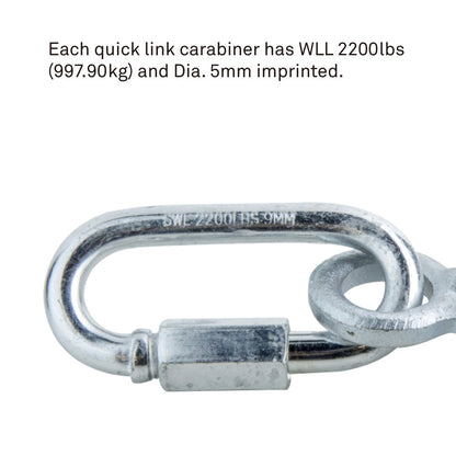 CB-18 - Chain Bag quick link carabiner detail