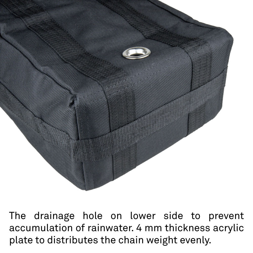 CB-18 - Chain Bag drainage hole detail