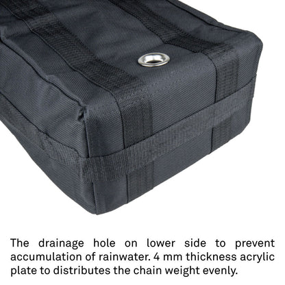 CB-36 - Chain Bag drainage hole detail