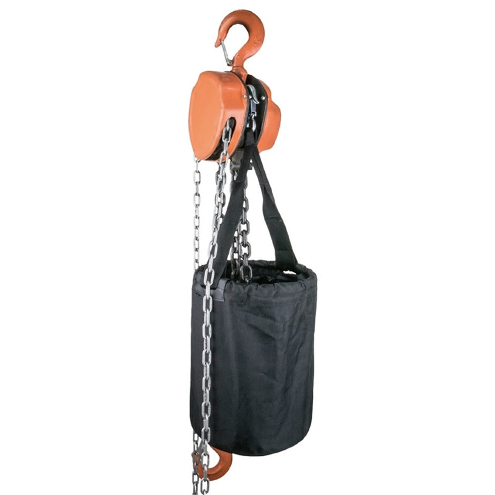 CB-C13 - Manual Chain Block Chain Bag shown with manual chain block