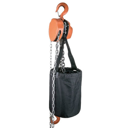 CB-C13 - Manual Chain Block Chain Bag shown with manual chain block