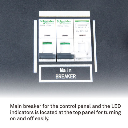 CHC-112RSX-3P - 12-Channel Integrated Rack-Type Chain Hoist Controller main breaker label detail