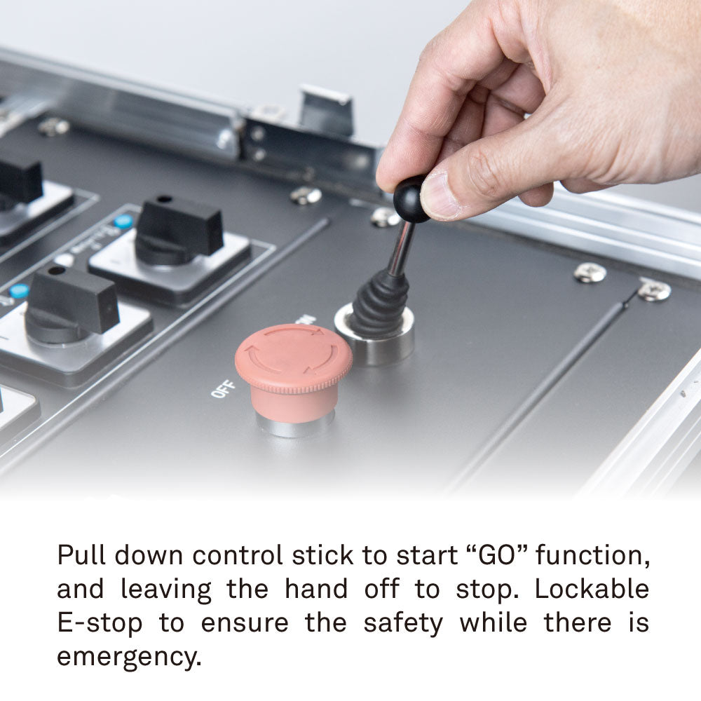 CHC-124RSX-3P - 24-Channel Integrated Rack-Type Chain Hoist Controller GO control stick detail