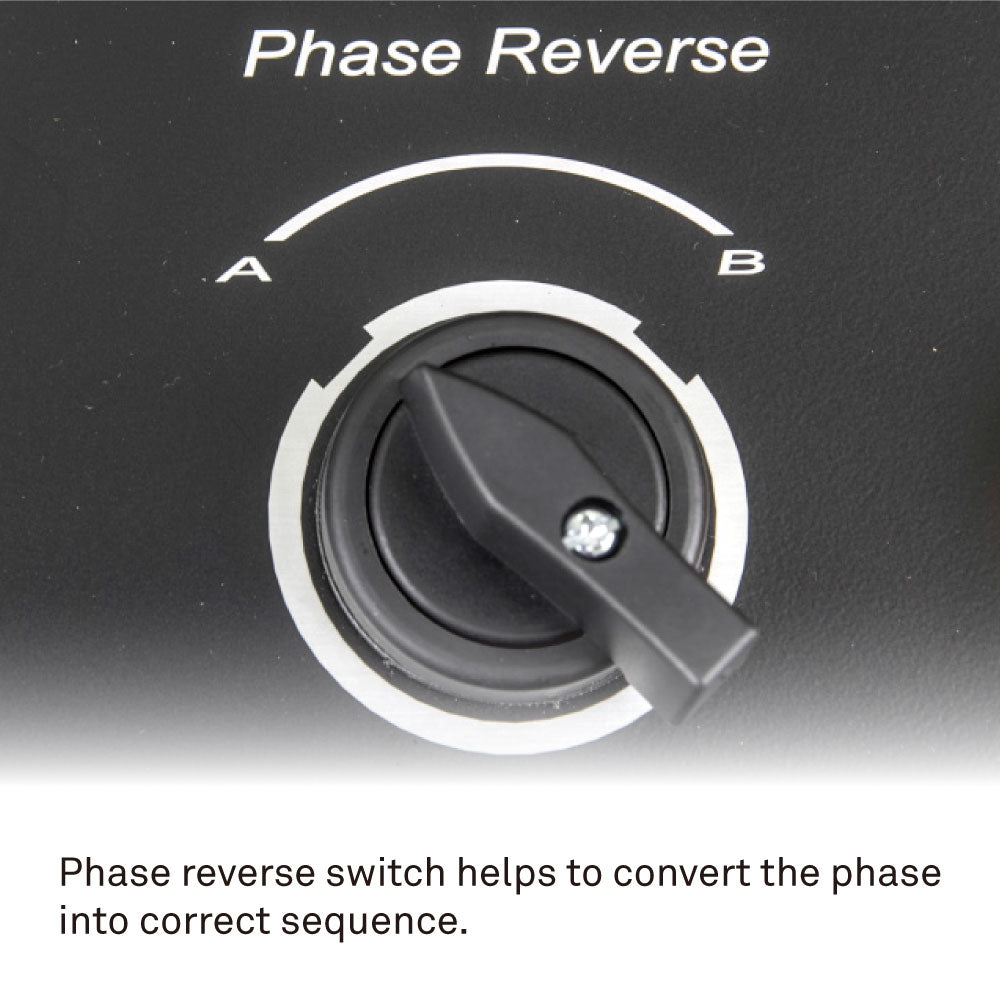 CHC-14-3P - 4-Channel Chain Hoist Controller phase reverse switch detail