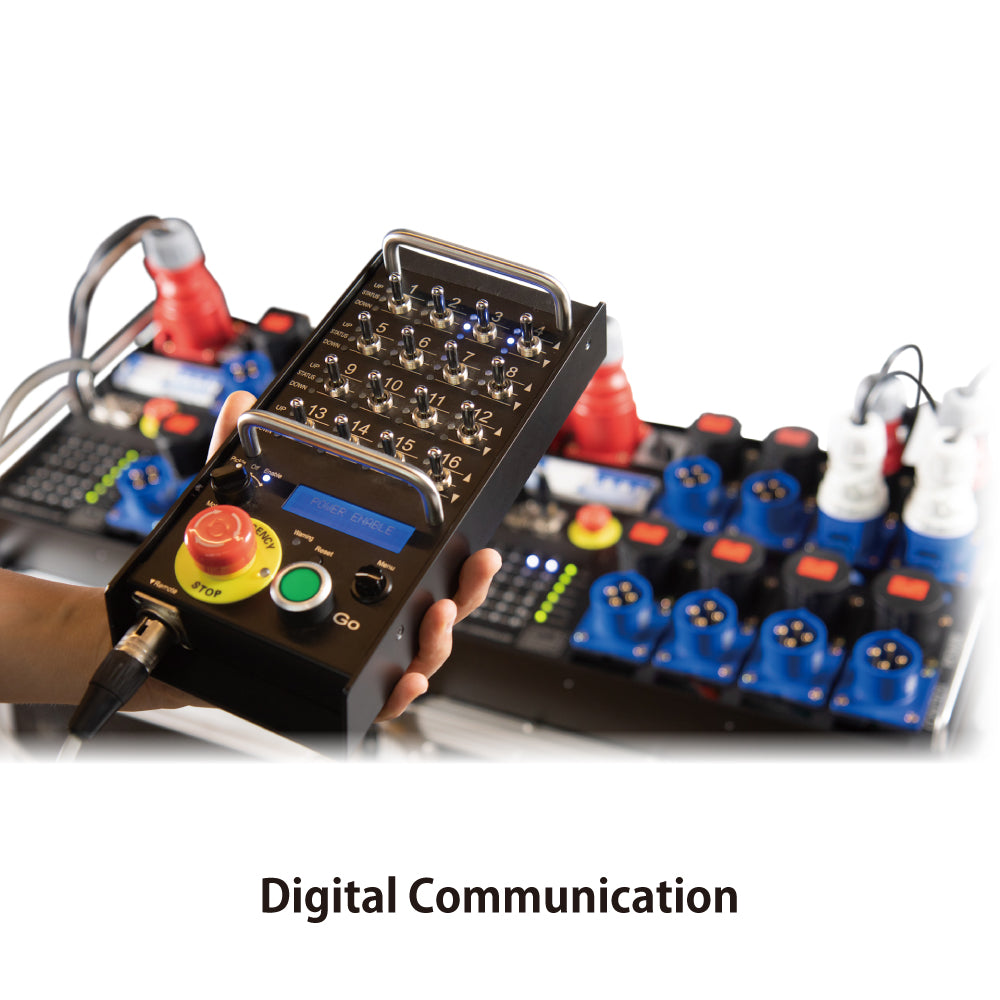 CHC-18RLVC - 8-Channel Digital Low Voltage Chain Hoist Controller digital communication setup