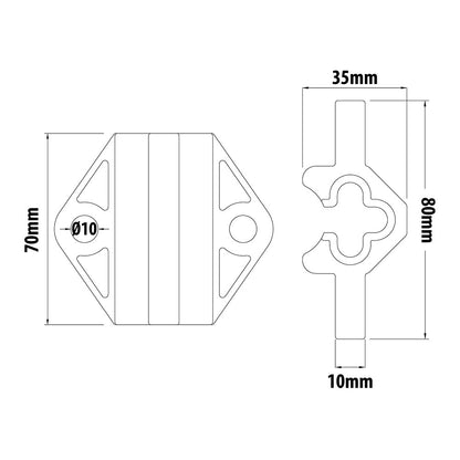 CS-6371 - Chain Slider dimension drawing