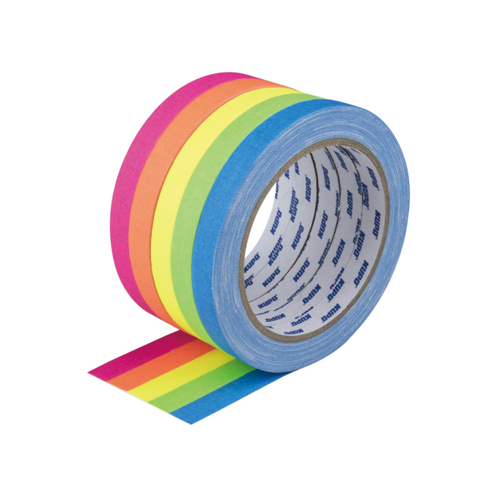CSS-1215GN - Cloth Spike Tape Green fluorescent color assortment