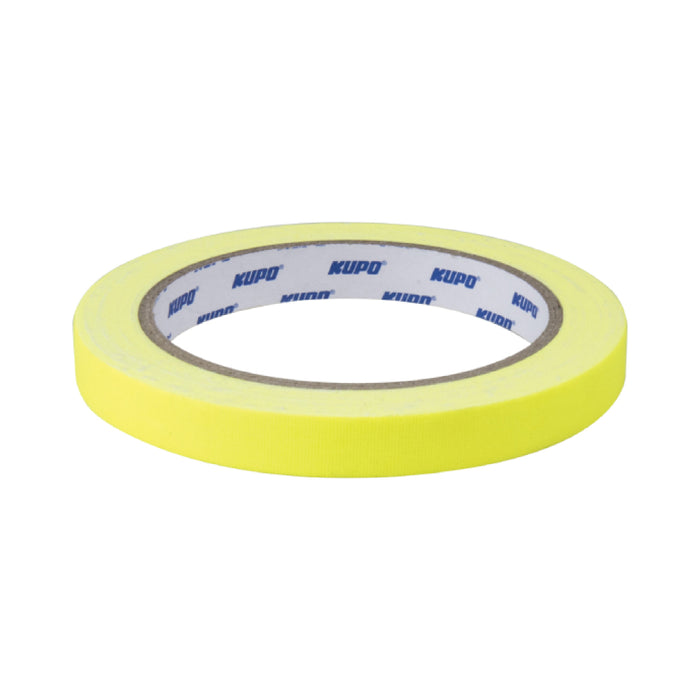 CSS-1215Y KUPO Cloth Spike Tape 12 mm, Fluorescent Yellow ( CSS-1215Y)