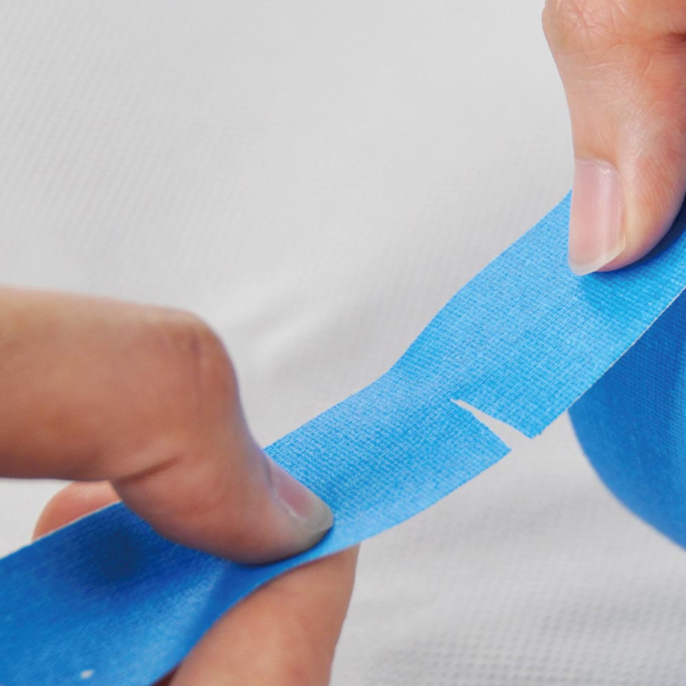 CSS-2415BU - Cloth Spike Tape Blue easy tear detail