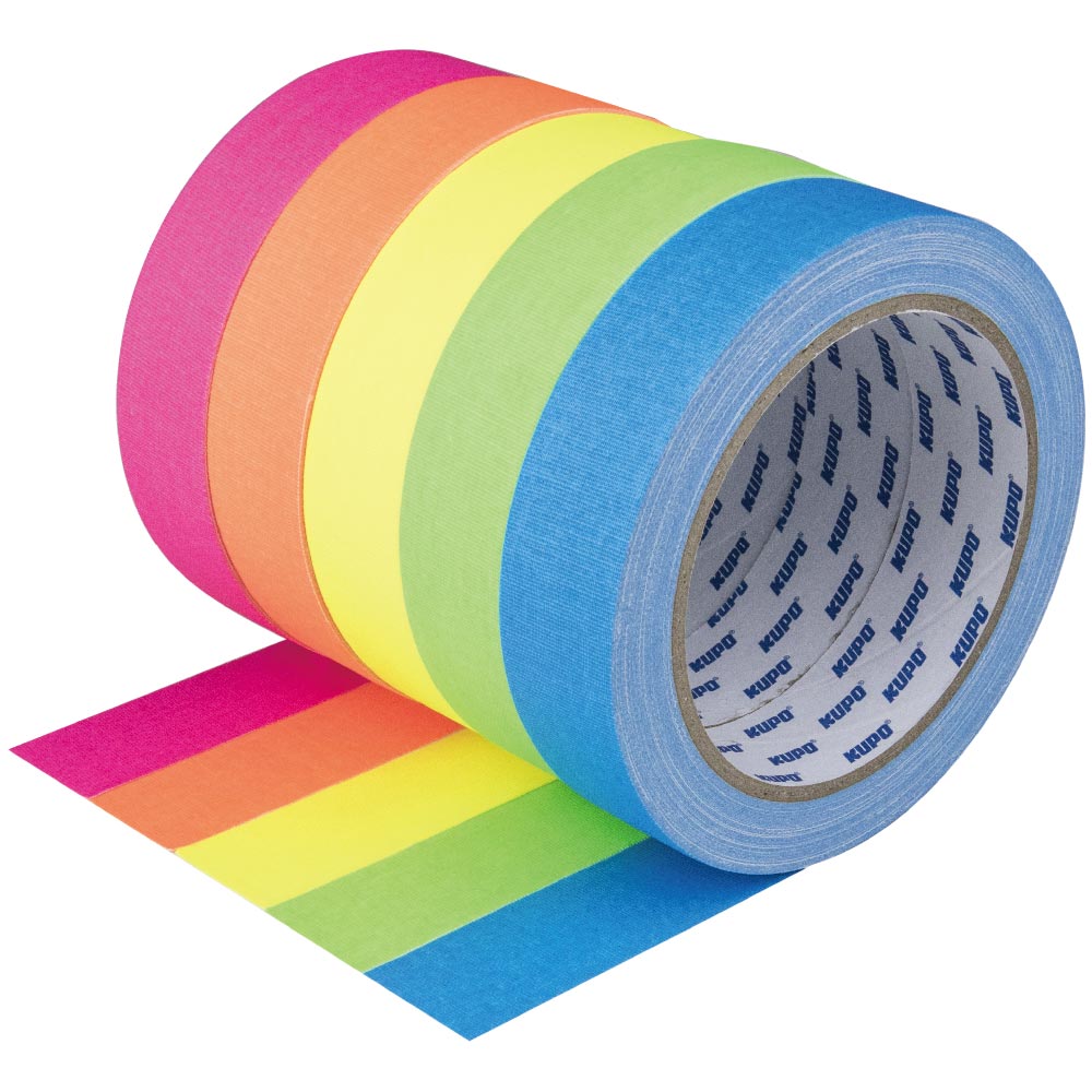 CSS-2415GN - Cloth Spike Tape Green fluorescent color assortment