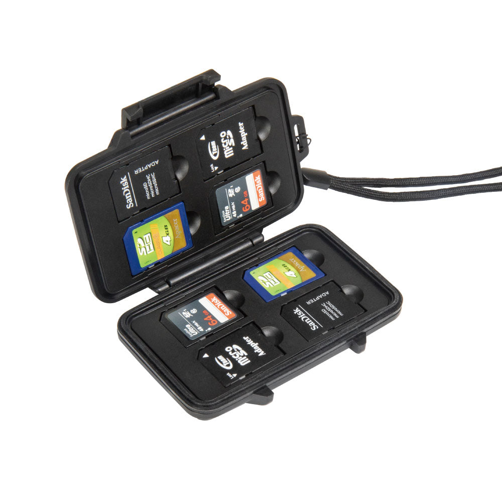CX1001 - Memory Card Case open memory card case with cards inside