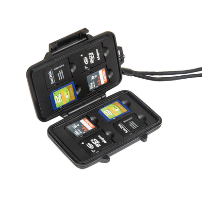 CX1001 - Memory Card Case open memory card case with cards inside