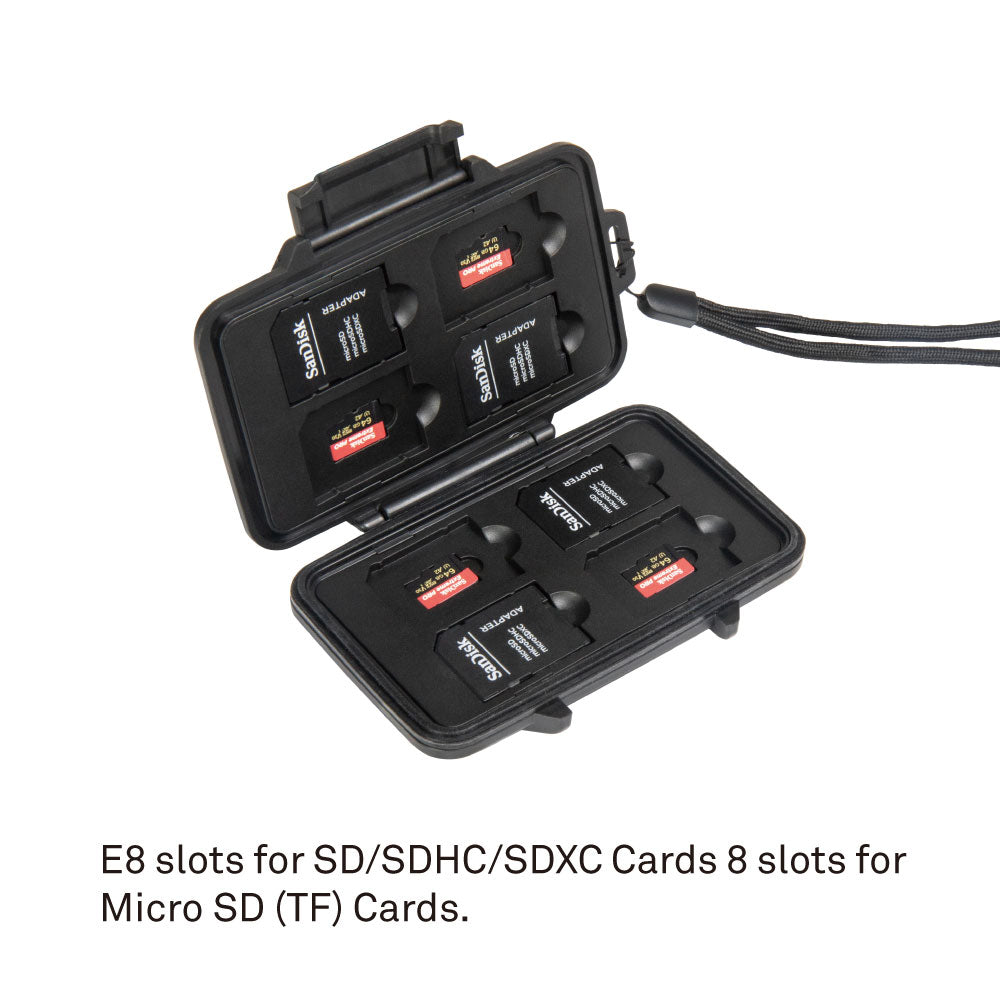 CX1001 - Memory Card Case open memory card case slot layout